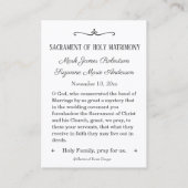 Glas in lood Heilige Kaart Visitekaartje (Achterkant)