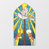 Glas in lood Heilige Massa Gastheer en Kalijs Raamsticker (Vel)