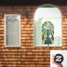 Glas in lood Heilige Massa Gastheer en Kalijs