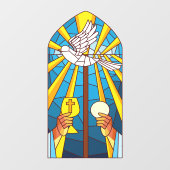 Glas in lood Heilige Massa Gastheer en Kalijs Raamsticker (Vel)