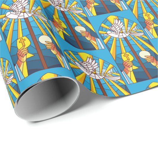 Glas in lood Heilige Massachusetts en Kalice Relig Cadeaupapier (Rol Hoek)