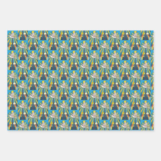 Glas in lood Heilige Massachusetts en Kalice Relig Inpakpapier Vel (Voorkant 3)