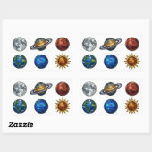 Glas-in-lood Hemellichamen Sticker Set (Vel)