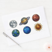 Glas-in-lood Hemellichamen Sticker Set (Envelop)