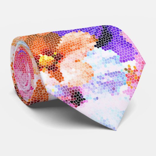 Glas in lood Hibiscus Flowers, Stropdas (Opgerold)