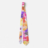 Glas in lood Hibiscus Flowers, Stropdas (Achterkant)