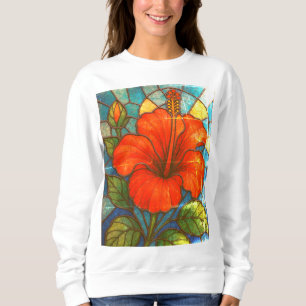 Glas in lood hibiscus trui