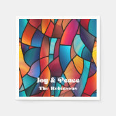 Glas in lood Holiday Party Servet (Voorkant)