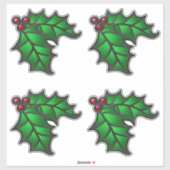 Glas in lood Holly en Berries Kit Sticker (Vel)