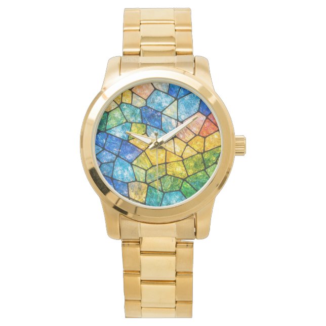 Glas in lood horloge (Voorkant)