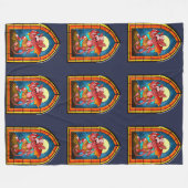 Glas in lood Imp Fleece Deken (Voorkant (Horizontaal))