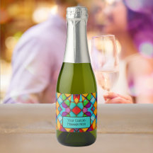 Glas in lood in Cheerful Colors met uw bericht