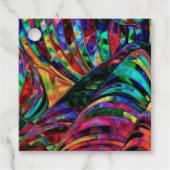 Glas in lood in Jewel Tones Abstract Cadeau Labels (Voorkant)