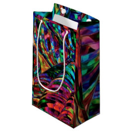 Glas in lood in Jewel Tones Abstracte Kunst Klein Cadeauzakje