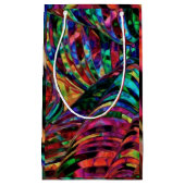 Glas in lood in Jewel Tones Abstracte Kunst Klein Cadeauzakje (Voorkant)