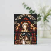 Glas in lood in Priory van St. Mary's, Galway Briefkaart (Staand voorkant)