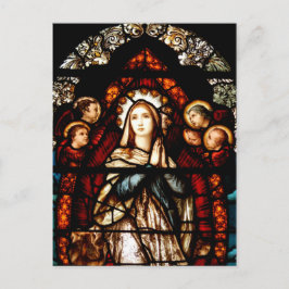 Glas in lood in Priory van St. Mary's, Galway Briefkaart