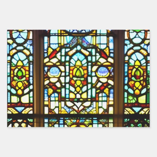 Glas in lood inpakpapier vel (Voorkant 3)