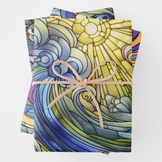 Glas in lood inpakpapier vel (In situ)