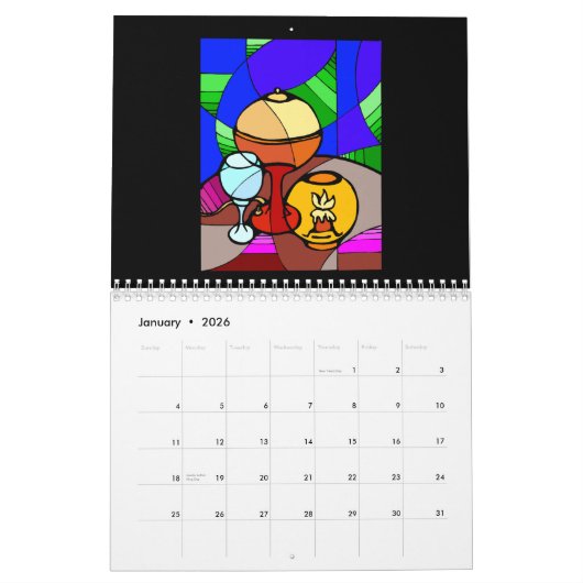 Glas in lood Inspirations 2022 Agenda Kalender (Jan 2026)