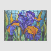 Glas in lood Iris Print 2D Tissuepapier (Voorkant)