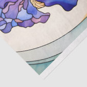 Glas in lood Irissen Tissuepapier (Detail)