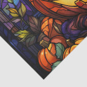 Glas in lood Jack-o'-Lantern: Spooky Elegance Tissuepapier (Detail)
