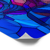 Glas in lood Jesus Christ Portrait Poster (Hoek)