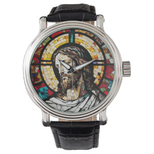 Glas in lood Jesus Design Wrist Watch Horloge