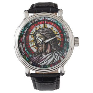Glas in lood Jesus Design Wrist Watch Horloge