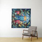 Glas in lood Kaarsen Tapestry Wandkleed (In Situ (horizontaal))