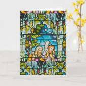 Glas in lood kaart (Gele Bloem)