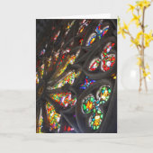 Glas in lood kaart (Gele Bloem)