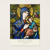 Glas in lood Kaart katholieke bruiloft (Voorkant)