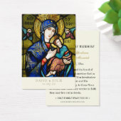 Glas in lood Kaart katholieke bruiloft (Bureau)