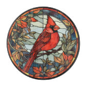 Glas in lood kardinaal snijplank (Voorkant)