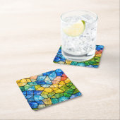 Glas in lood kartonnen onderzetters (Insitu)