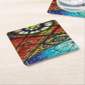 Glas in lood kartonnen onderzetters (Schuin)