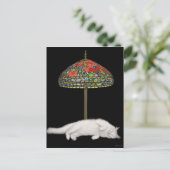 Glas in lood Kat Zonnelichtlamp Briefkaart (Staand voorkant)