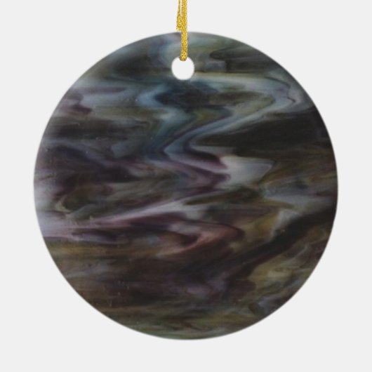 Glas in lood keramisch ornament (Achterkant)