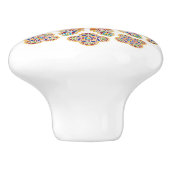 Glas in lood keramische knop (Zijkant)