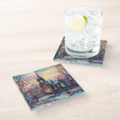 Glas in lood Kerk Glas Onderzetter (Schuin)