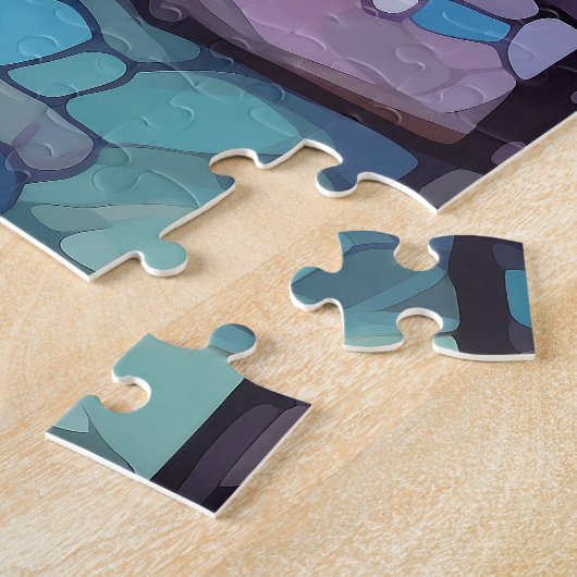 Glas in lood Kerk Puzzel (Zijkant)