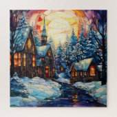 Glas in lood Kerk Puzzel (Verticaal)