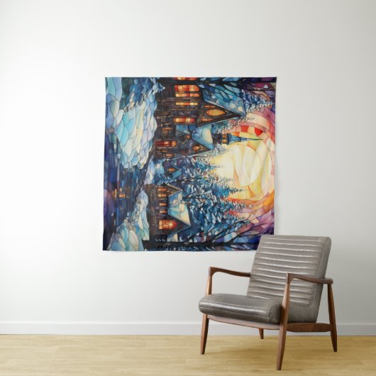 Glas in lood Kerk Tapestry Wandkleed (In Situ (horizontaal))