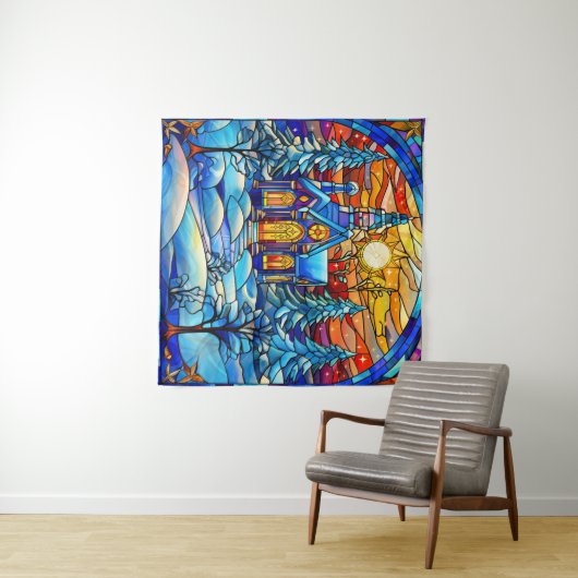 Glas in lood Kerk Tapestry Wandkleed (In Situ (horizontaal))