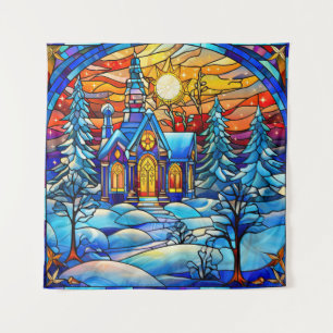 Glas in lood Kerk Tapestry Wandkleed