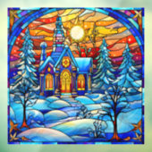 Glas in lood Kerk Venster Cling Raamsticker (Vel 3)