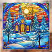 Glas in lood Kerk Venster Cling Raamsticker (Vel 2)