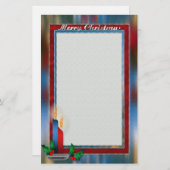 Glas in lood kerst briefpapier (Voorkant / Achterkant)